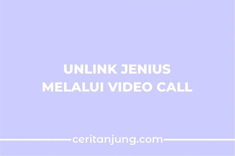 Cara Unlink Jenius Melalui Device Video Call
