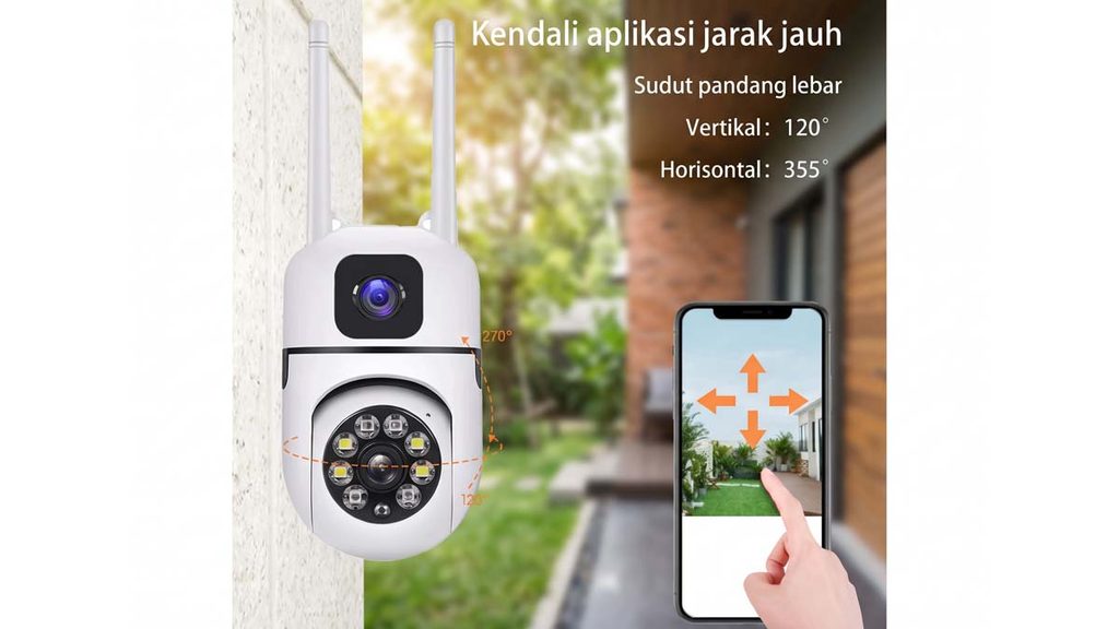 Review Kamera CCTV 8MP Dual Lens Outdoor